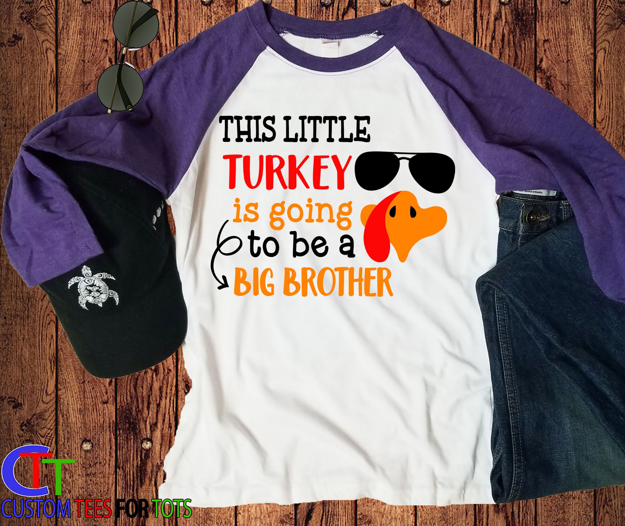 This Little Turkey Is Going To Be A Big Brother Pregnancy T-Shirt This Little Turkey Is Going To Be A Big Brother Pregnancy T-Shirt
