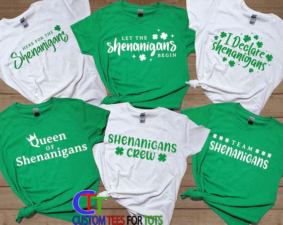 Womens Let The Shenanigans Begin Drinking St Patricks Day T-Shirt Womens Let The Shenanigans Begin Drinking St Patricks Day T-Shirt