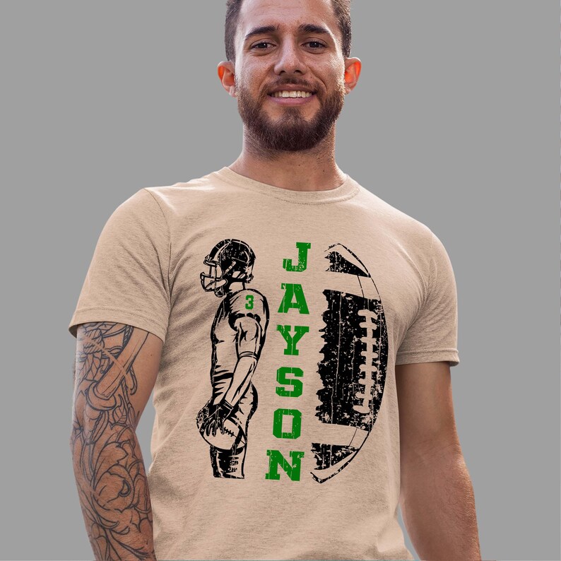 Personalized Football Team Shirt - Custom Name Number Kids & Adult Tee image 7