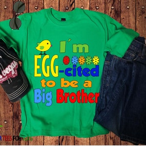 Big Brother Easter Shirt Boys Easter Egg Hunt Tshirt Easter Big Brother
