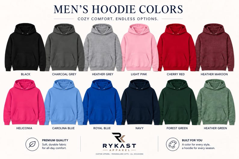 Men's Hoodie Colors