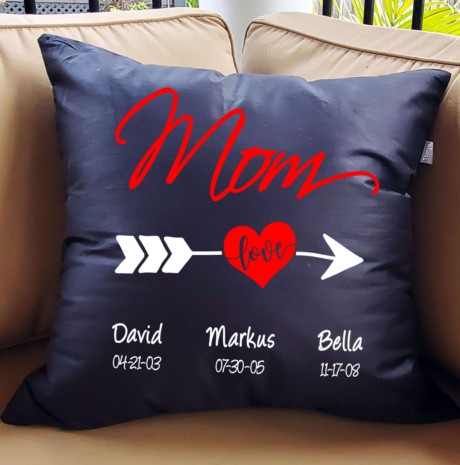 Mothers Day Throw Pillow Personalized Hugging Throw Etsy