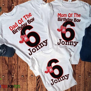 Personalized Boxing Birthday Shirt: Matching Family Birthday Outfit