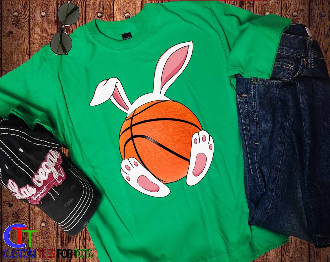 Basketball Easter Shirt Easter Bunny Ears Feet Sport Cute Etsy