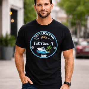 Funny Cruise Shirts, Most Likely To Group Vacation Tops, Custom Family Matching Tees image 2