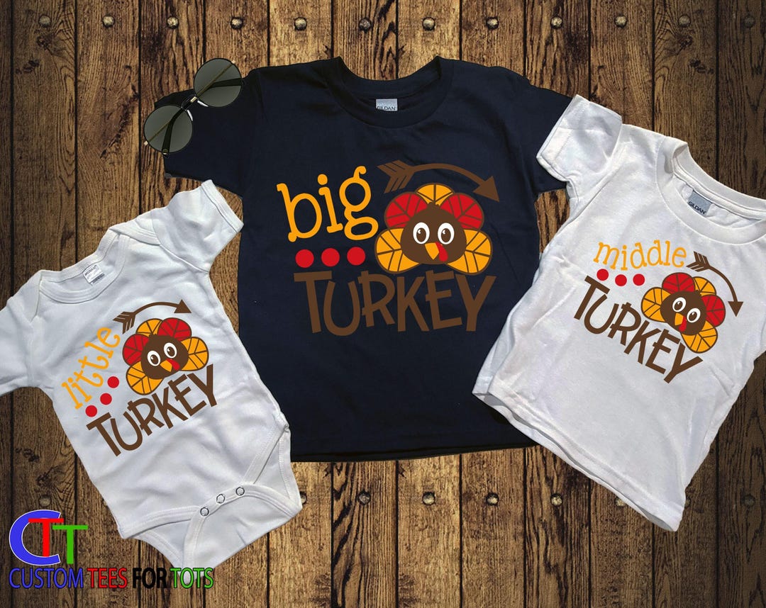 Sister Gobble Turkey Thanksgiving Shirt Matching T-Shirt main image 0