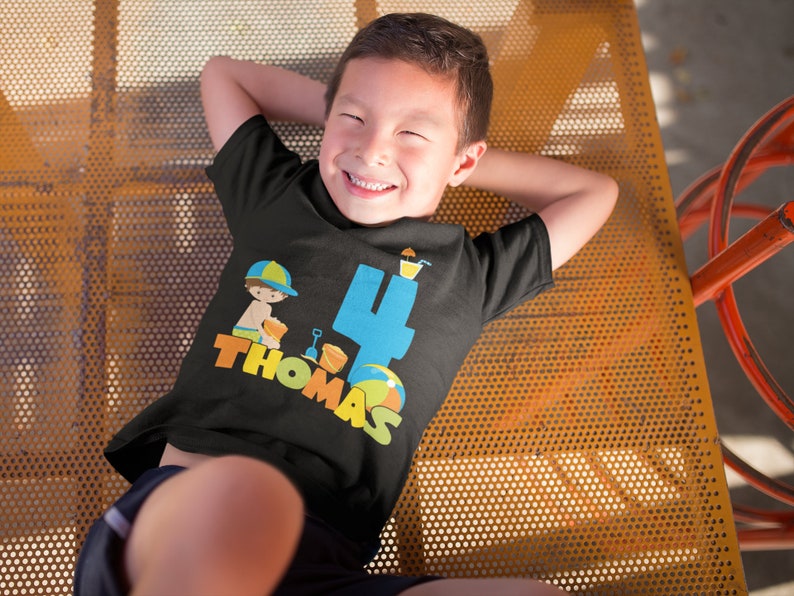 beach Shirt Birthday Party Shirt beach party Birthday TShirt Beach Birthday Shirt for boy Birthday Shirt Personalized beach shirt