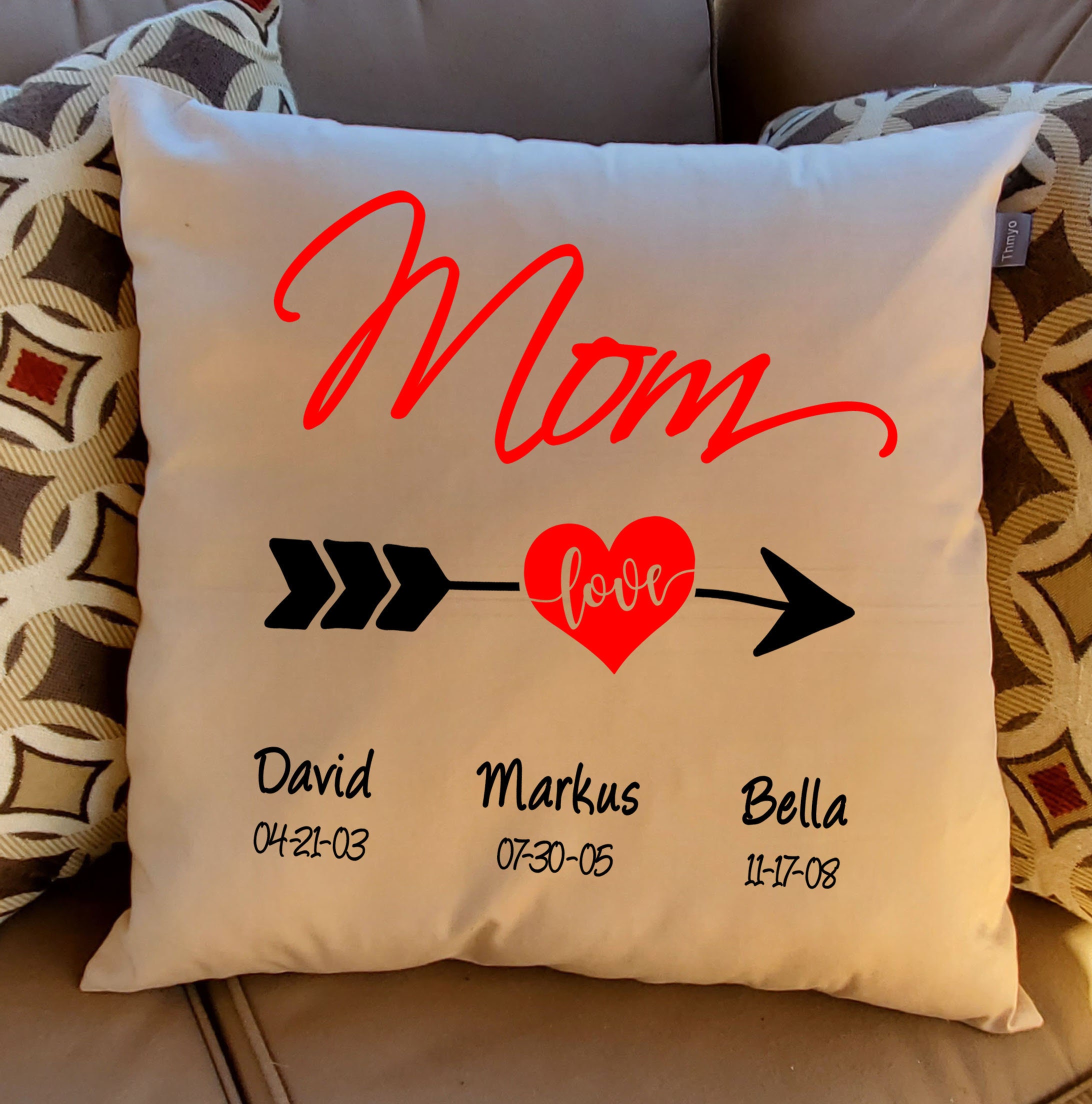 Mothers Day Throw Pillow Personalized Hugging Throw Etsy