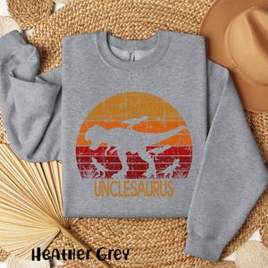 Personalized Dadasaurus Fathers Day Hoodie or Sweater - Dinosaur Name Shirt Grandpa Uncle saurus image 3