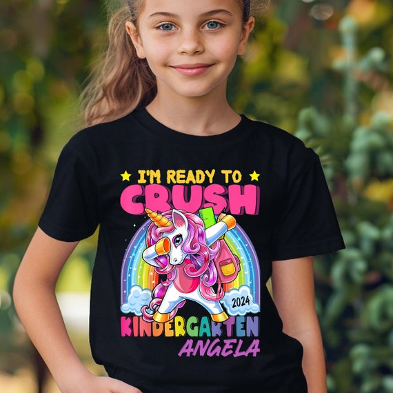 First Day Of School 1st First Grade Cutie Girls Unicorn T-Shirt First Day Of School 1st First Grade Cutie Girls Unicorn T-Shirt