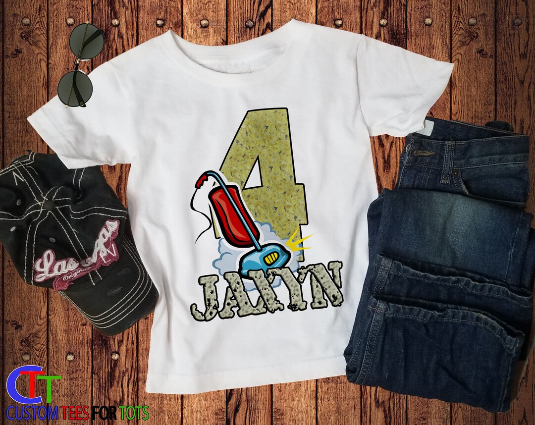 Vacuum Cleaner Shirt Kids Vacuum Birthday Shirt Boy Girl Vacuum Shirt