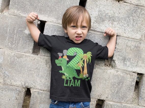 Camisa cumpleaños de dinosaurio Camiseta dino - Etsy España
