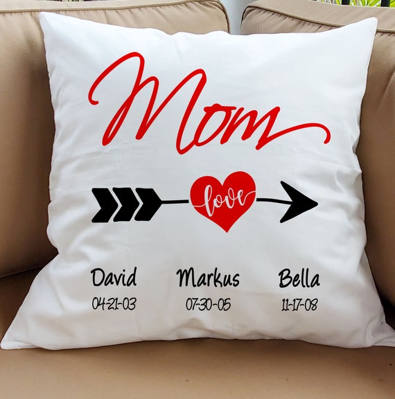 Almohadas personalizadas con nombres sales