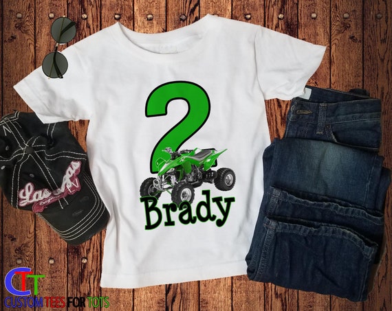 Quad Birthday Shirt Kids Personalized Atv Birthday Shirt Etsy Canada