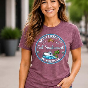 Funny Cruise Shirts, Most Likely To Group Vacation Tops, Custom Family Matching Tees image 6