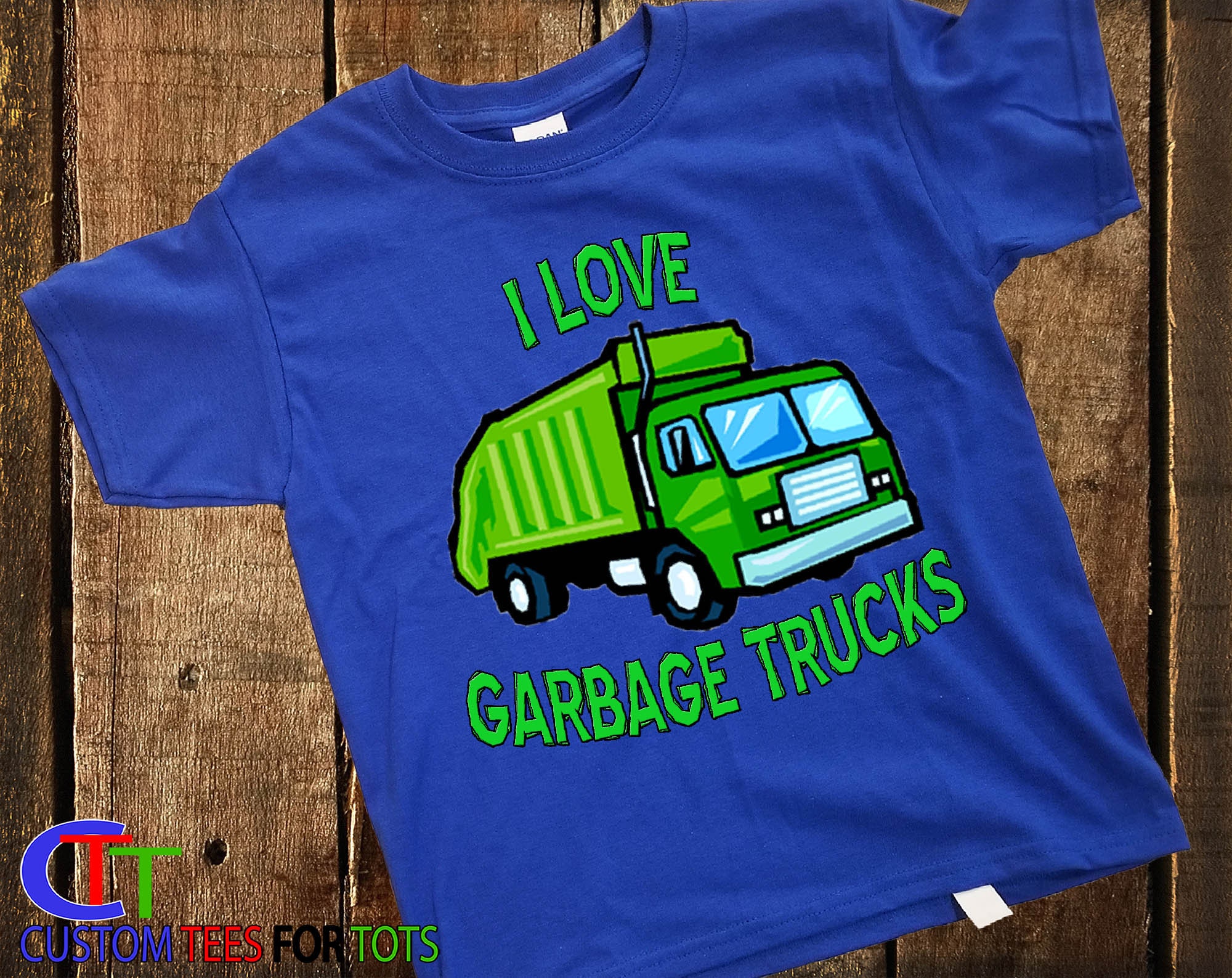 I love Garbage Trucks Shirt Green garbage truck tshirt Etsy