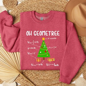 Oh Geometree Christmas Sweater: Math Teacher Holiday Crewneck