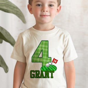 Golf Birthday Shirt - Kids golfing Shirt - Personalized Golf birthday - boy girl Golfer