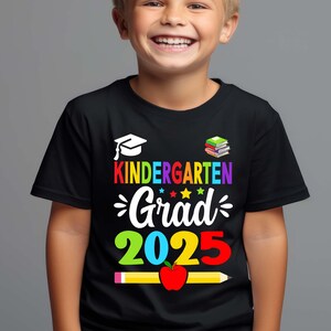 Personalized Kindergarten Grad Shirt 2026 - Custom Name Graduation Kids Tee image 6
