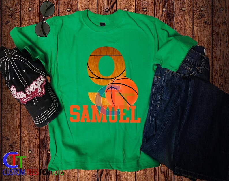 Basketball Birthday Shirt Kids Basketball Shirt Etsy