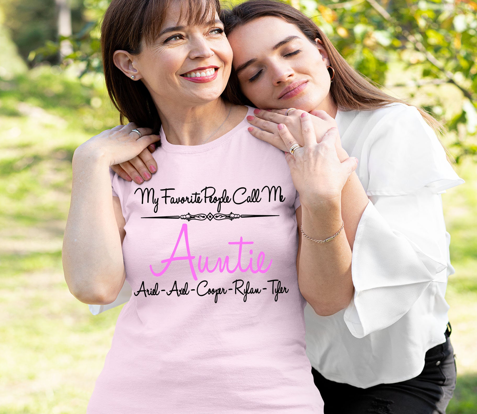 Camisa de tia personalizada Regalo del Dia de las Madres para tia favorita Camiseta de tia Love Etsy Mexico