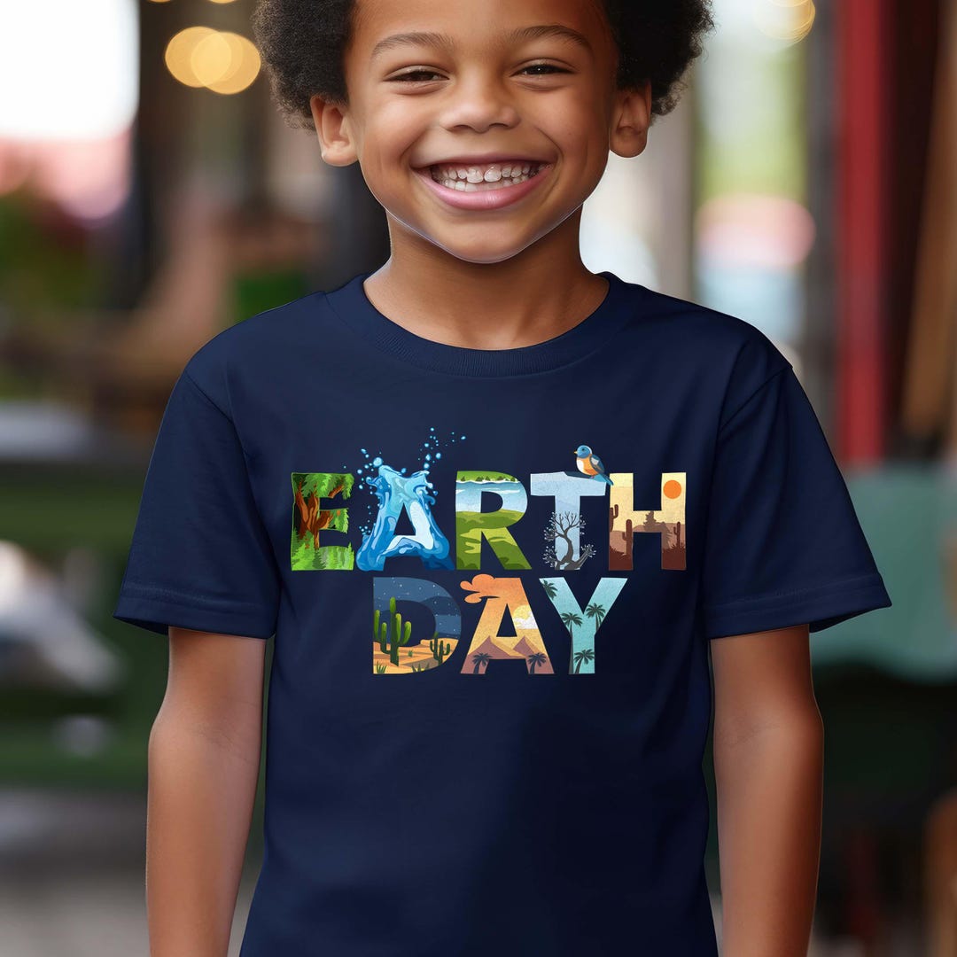 Earth Day Shirt - Save the Planet - Nature Scenery T-shirt Kids Adults ...