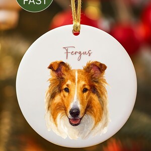 Ornement en céramique pour portrait d&#39;animal de compagnie personnalisé, décoration commémorative d&#39;animal de compagnie, cadeaux personnalisés pour chien ou chat