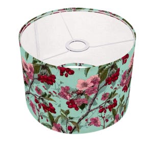Colorful Floral Lamp Shade with Ring - Vibrant Home Decor Lighting, Flower Pattern Lampshade for Living Room & Bedroom