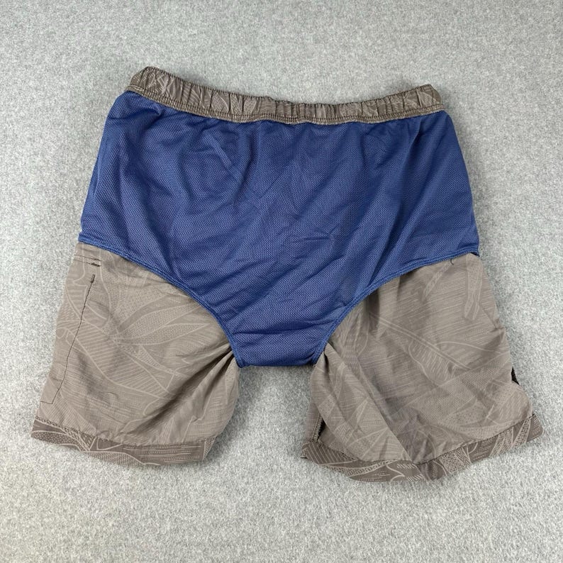 Bañador Tommy Bahama Relax vintage para hombre, talla M, estampado de hojas, forrado en nailon. imagen 5