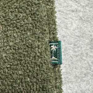 Camisa Tommy Bahama verde de manga larga con botones para hombre, talla L, vintage, de forro polar acogedor imagen 4