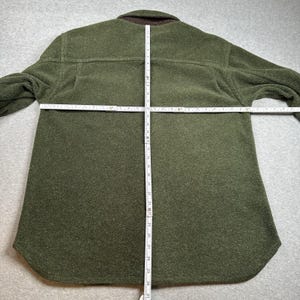 Camisa Tommy Bahama verde de manga larga con botones para hombre, talla L, vintage, de forro polar acogedor imagen 5