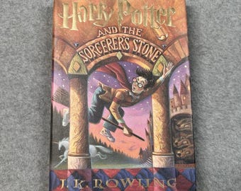 vintage Harry Potter Sorcerer's Stone Rowling HC 1998 Scholastic Mary GrandPré