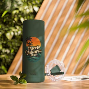 Puerto Vallarta Sunset Tumbler | 20oz Matte Travel Cup | Vacation Drinkware | Summer Beach Gifts | Tropical Party Favor | Eco-Friendly [...]