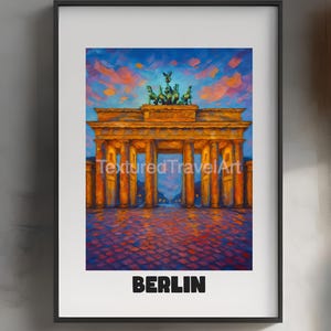 Berlin Brandenburg Gate Print: Germany Travel Poster (Digital Download)