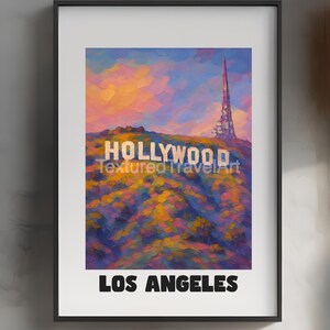 &quot;Hollywood Schriftzug &quot;&quot;Los Angeles City&quot;&quot; Kunstdruck 900x3000&quot;