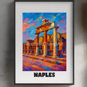 Pompeii Print, Italy Wall Art, Pompeii Poster, Travel Wall Art, Naples Wall Art, Napoli Art, Italy Art, Pompeii Travel, Pompeii Naples