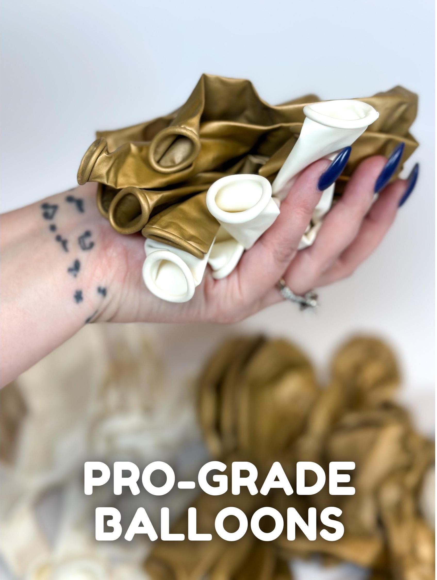 White and Gold Balloon Arch Kit – DIY Balloon Garland for Wedding ...