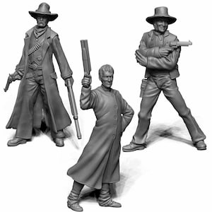 Outlaw Booster Pack – 30mm Wild West Miniatures | Trio of Outlaw Characters for Skirmish Games, Tabletop Wargaming & RPGs