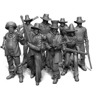 Vigilance Committee – 30mm Wild West Lawmen Miniatures for Tabletop Wargames, Skirmish Battles, RPGs, D&D, or Painting Collection