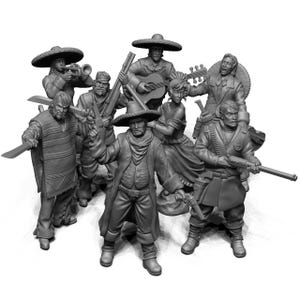 Los Rebeldes – 30mm Wild West Bandit Miniatures for Tabletop Skirmish Games, Wargaming, RPGs, D&D, or Miniature Painting Fans