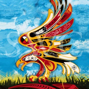 11x14 Spirit Eagle Print by Indigenous Artist