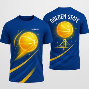 Golden State Warriors 3D Graphic T-Shirt: Basketball Fan Gift