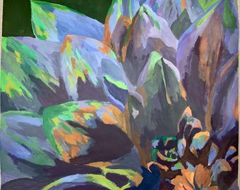Abstract Flower Painting