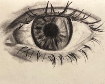 Custom Eye Drawing 8”x10” (examples provided)