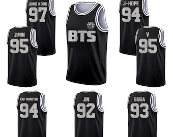 Camiseta de basquete personalizada BTS com brilho para adolescentes, mulheres e homens, regata personalizada de Kpop, camiseta da turnê mundial de 2026, presente para fãs.
