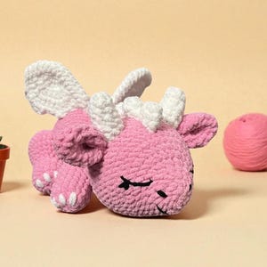 Sleeping Baby Dragon Crochet Pattern: Beginner Amigurumi (PDF Pattern)