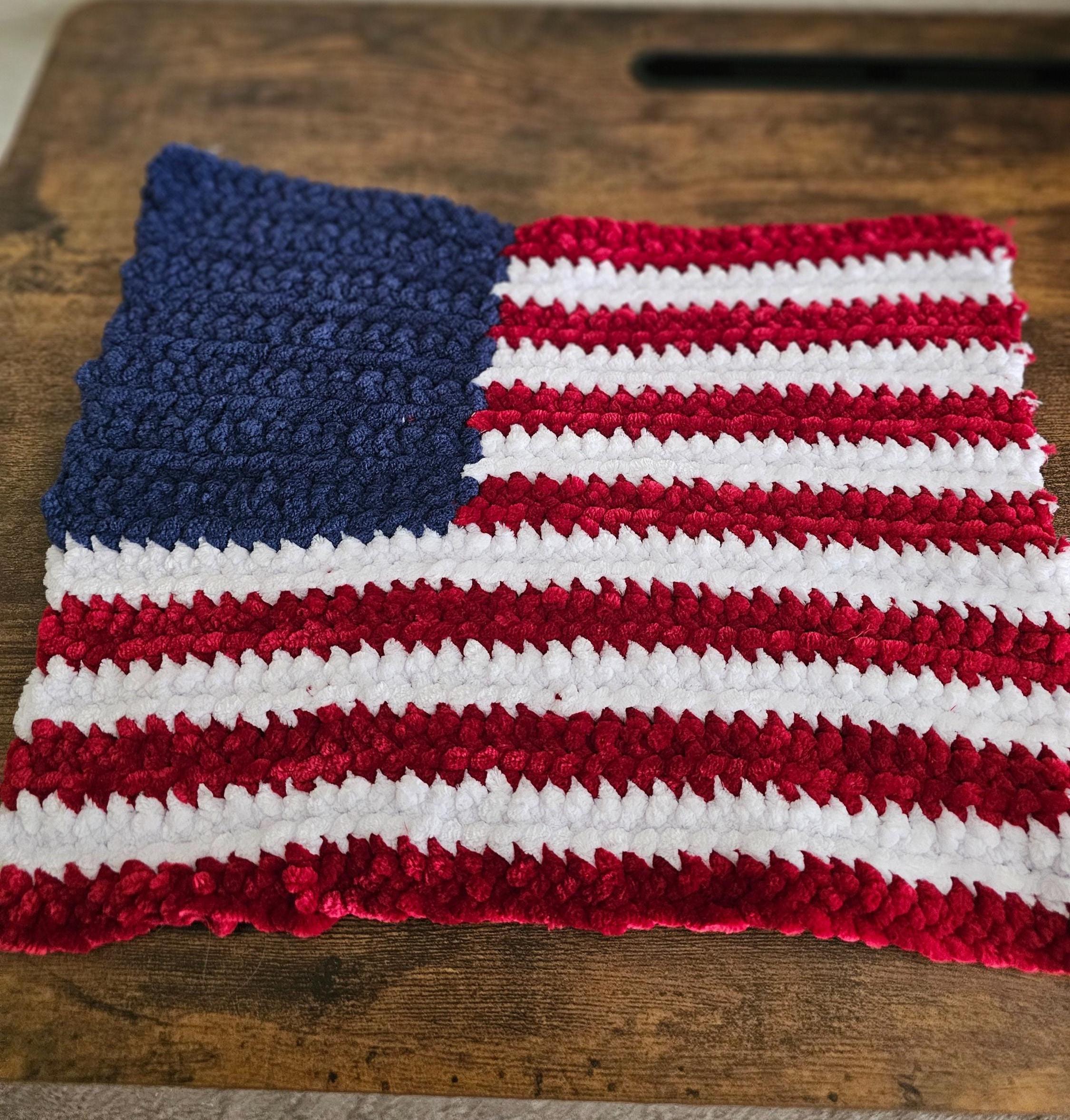 30 American Flag Crochet Patterns to Show Your Patriotic Style 28 Patriotic American Flag Crochet Pattern - Plush Red White and Blue Decor PDF