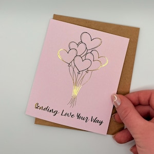 Envoyez de l'amour à votre façon - Carte de voeux