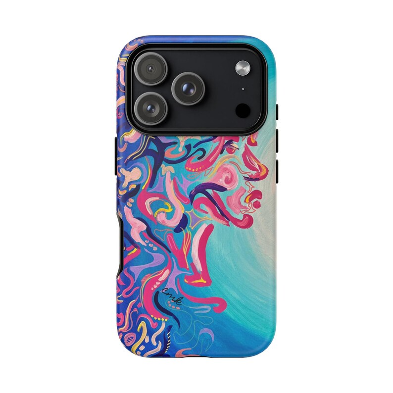 True Tide Phone Case, Artistic Phone Cover, Unique Gift for Art Lovers, Vibrant Design, Trendy Smartphone Accessory image 15