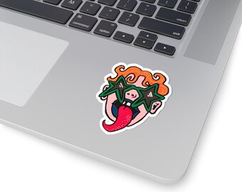 Rockstar Kiss-Cut Stickers: Trendy Laptop, Skateboard, and Wall Decor